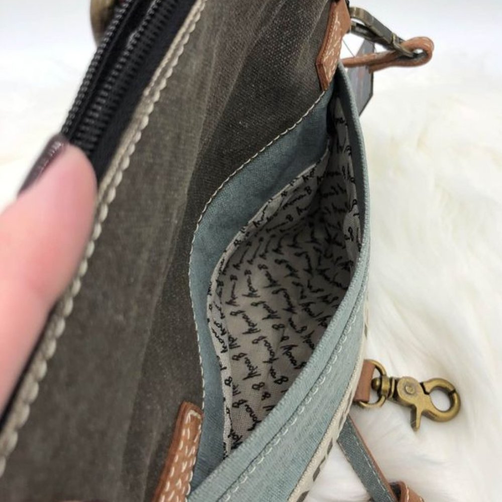New Mona B Escape The Ordinary Up Fold-Over Crossbody - Sky Blue - Picture 8 of 10